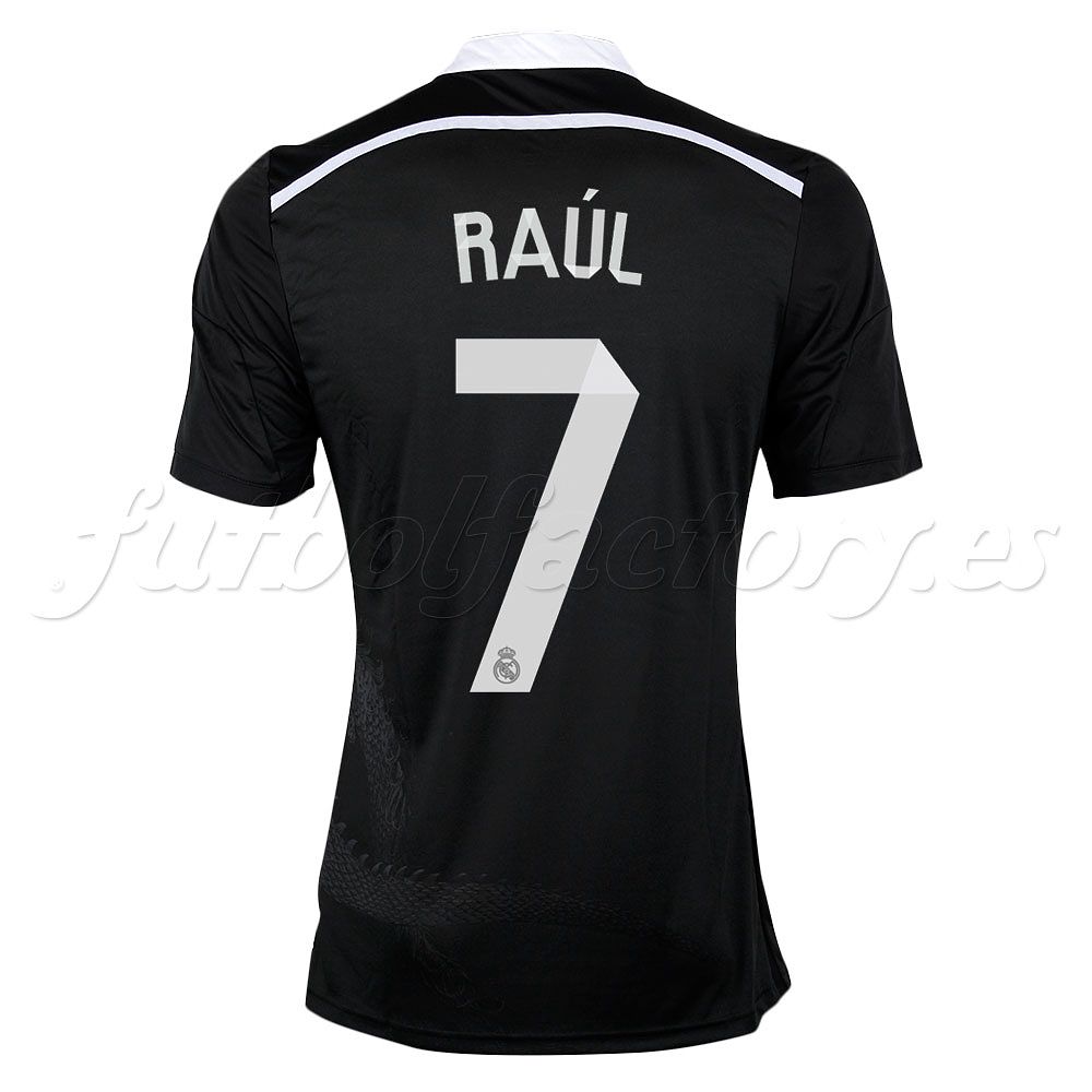 Camiseta Real Madrid 3ª Raúl Adizero 2014/2015 Negro - Fútbol Factory