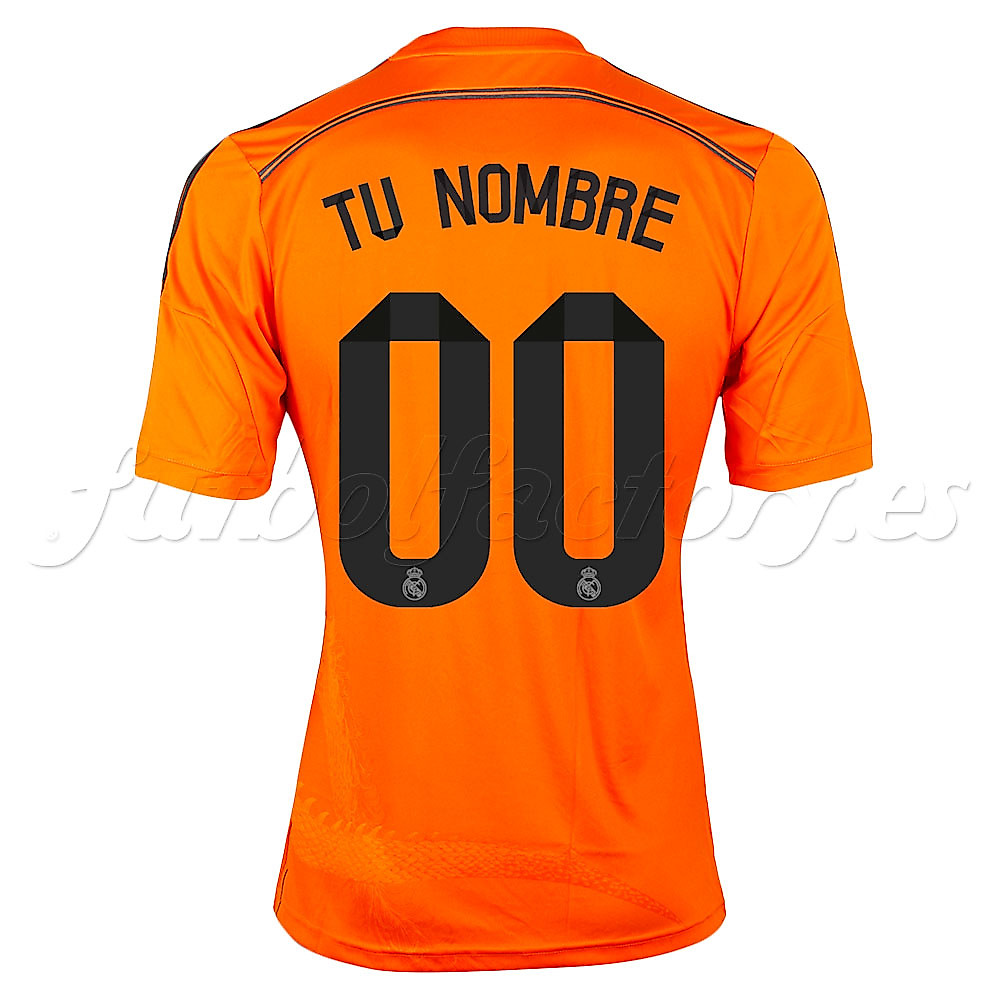 Camiseta Portero Real Madrid 3ª Personalizada 2014/2015 Naranja" - Fútbol Factory