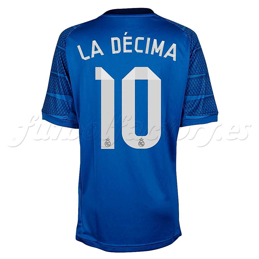 Camiseta Real Madrid Portero 1ª 2014/2015 La Décima Junior Azul - Fútbol Factory