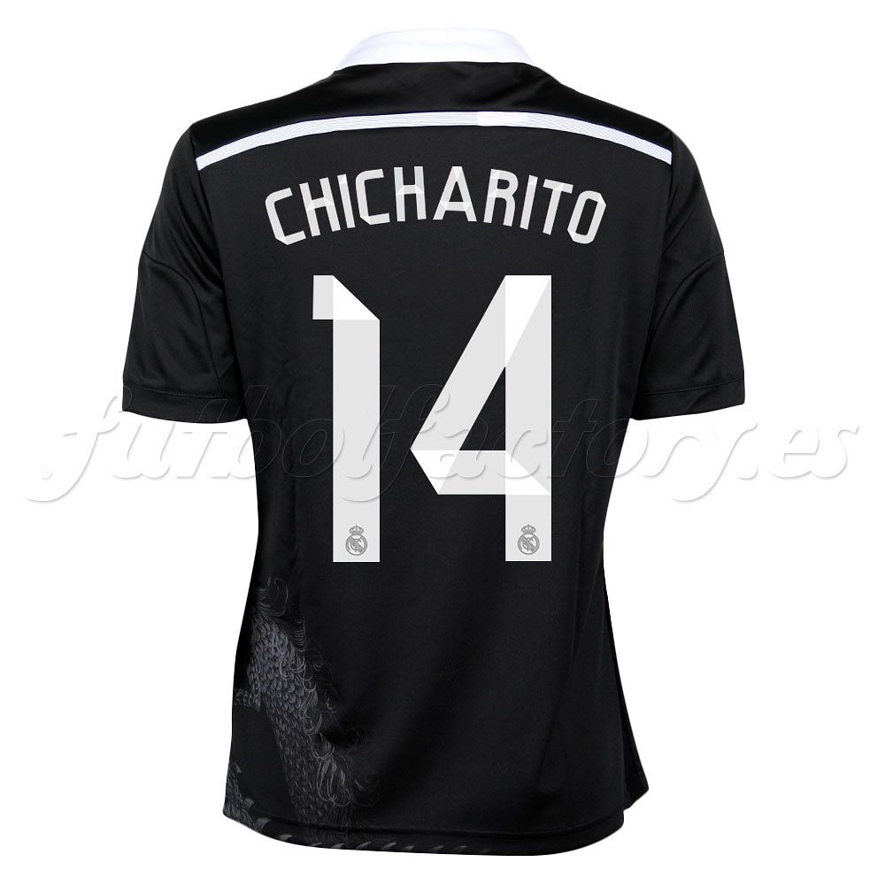 Camiseta Real Madrid  Chicharito 3ª Junior 2014/2015 Negro - Fútbol Factory