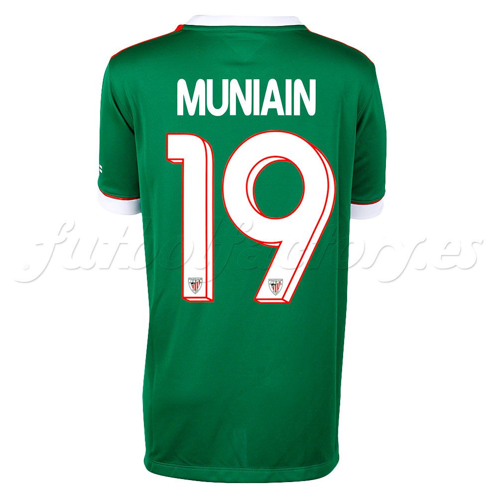 Camiseta Athletic Club Bilbao 2ª 2014/2015 Muniain Junior Verde Blanco - Fútbol Factory