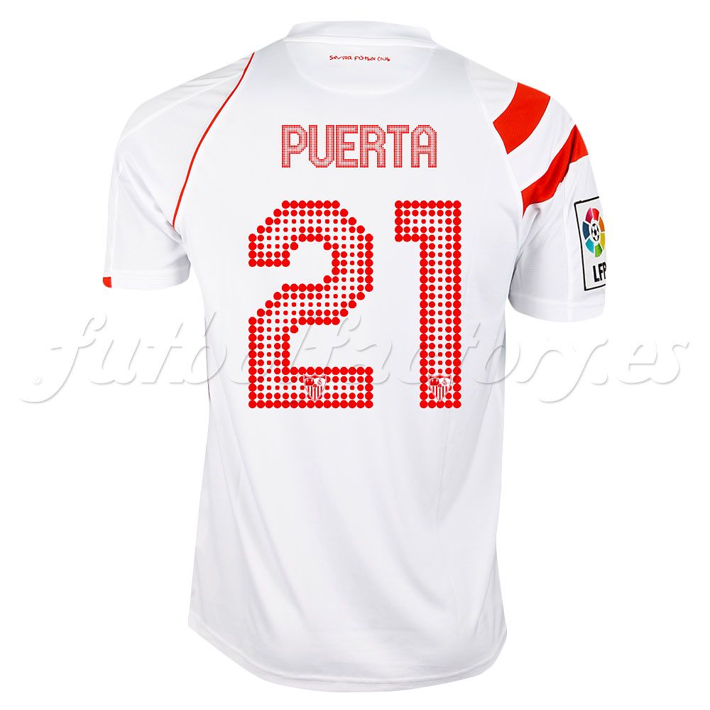 Camiseta Sevilla FC 1ª 2014/2015 Puerta Blanco - Fútbol Factory