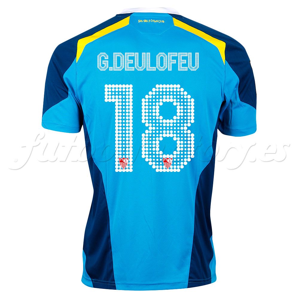 Camiseta Sevilla FC 2ª 2014/2015 Deulofeu Azul - Fútbol Factory