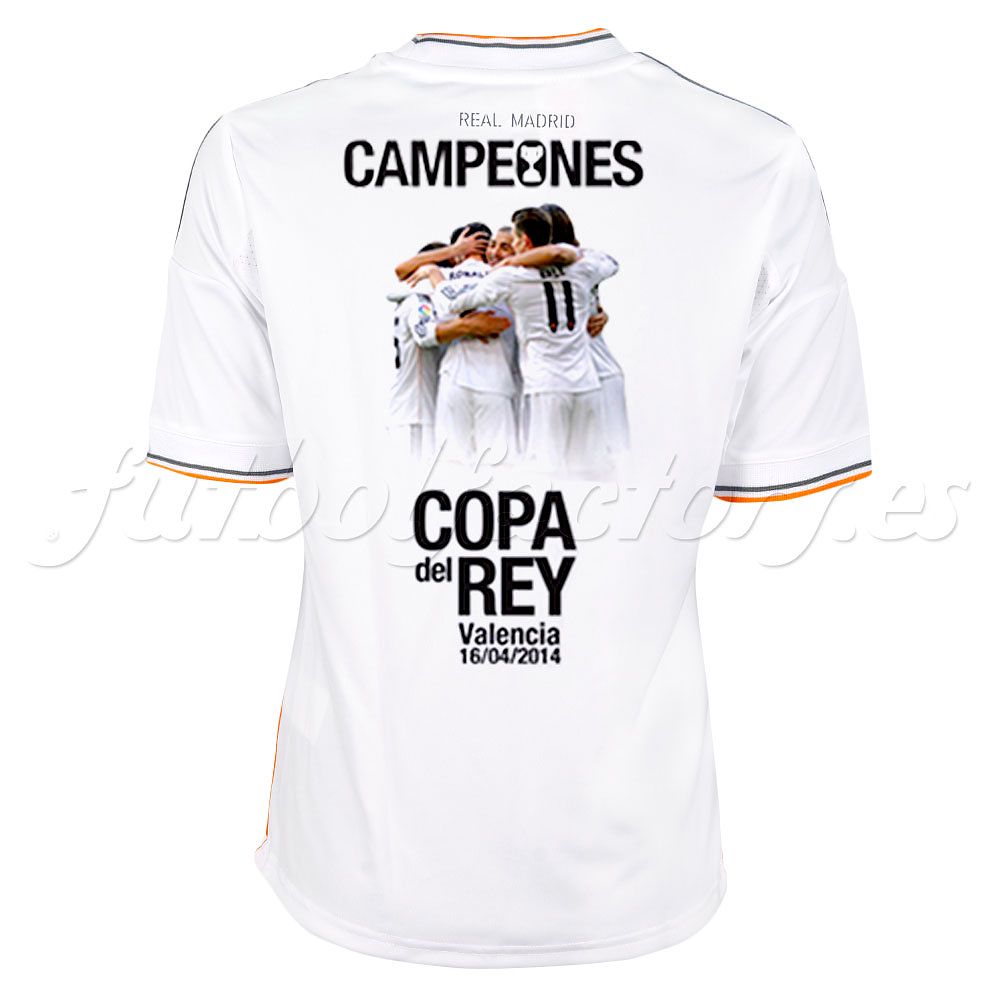 Camiseta Real Madrid Copa del Rey 1ª 2013/2014 Niño - Fútbol Factory