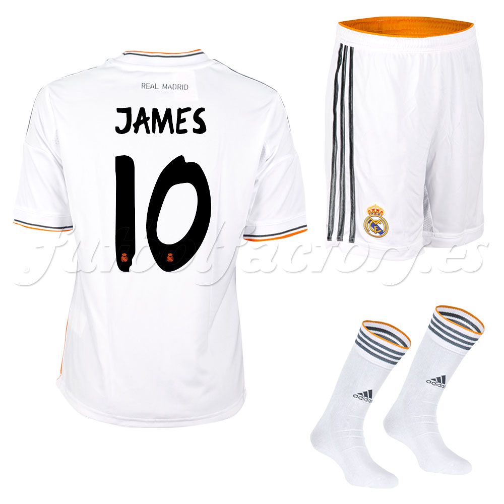 Equipación Real Madrid 1ª James 2013/2014 - Fútbol Factory