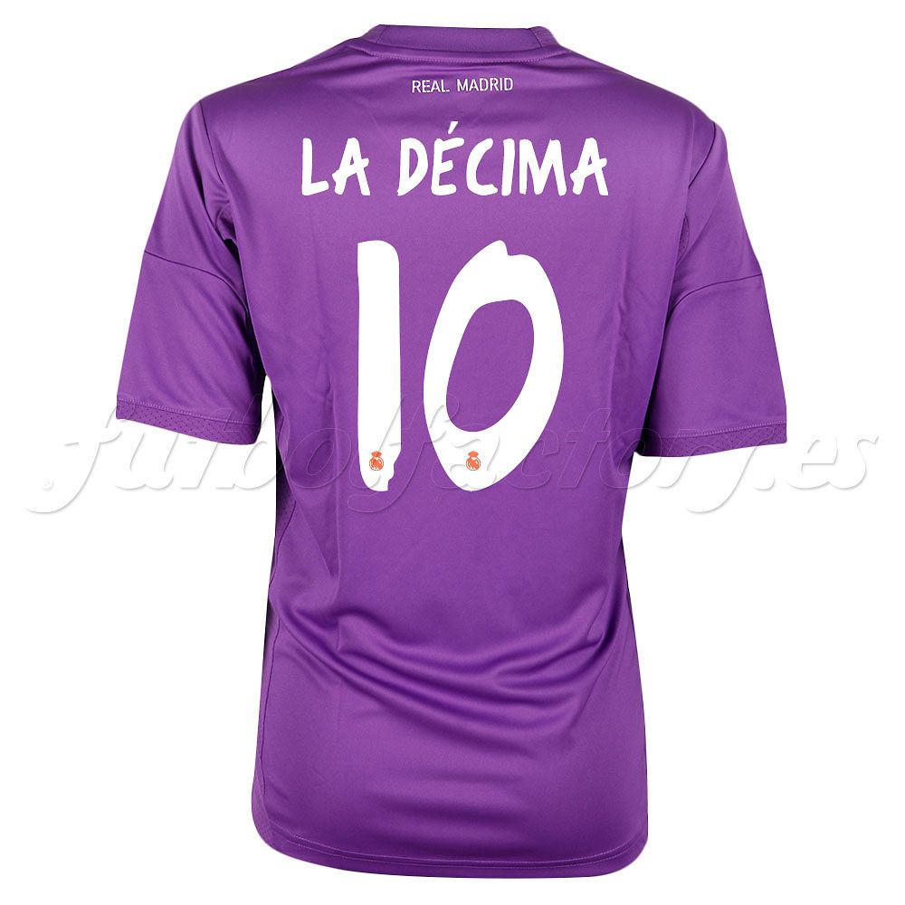 Camiseta Real Madrid 1ª Portero 2013/2014 Junior UCL La Decima Morado - Fútbol Factory