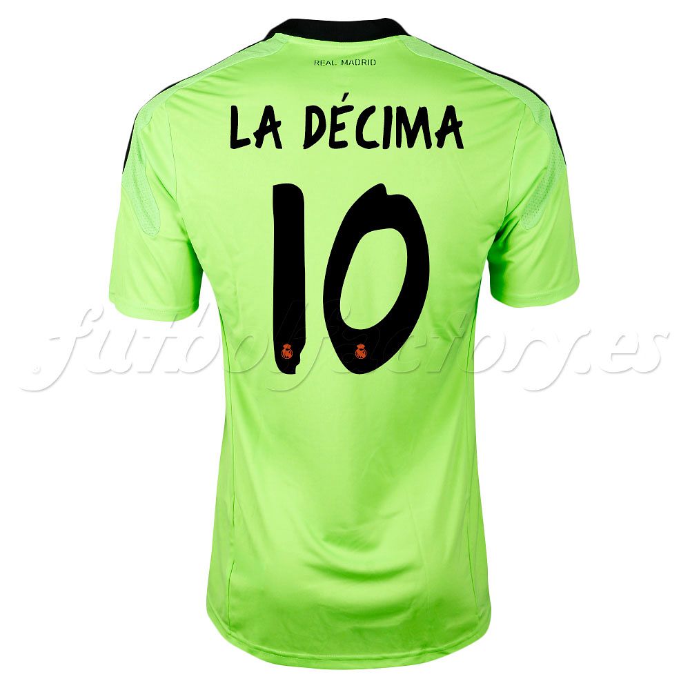 Camiseta Real Madrid 2ª Portero 2013/2014 UCL La Decima Verde