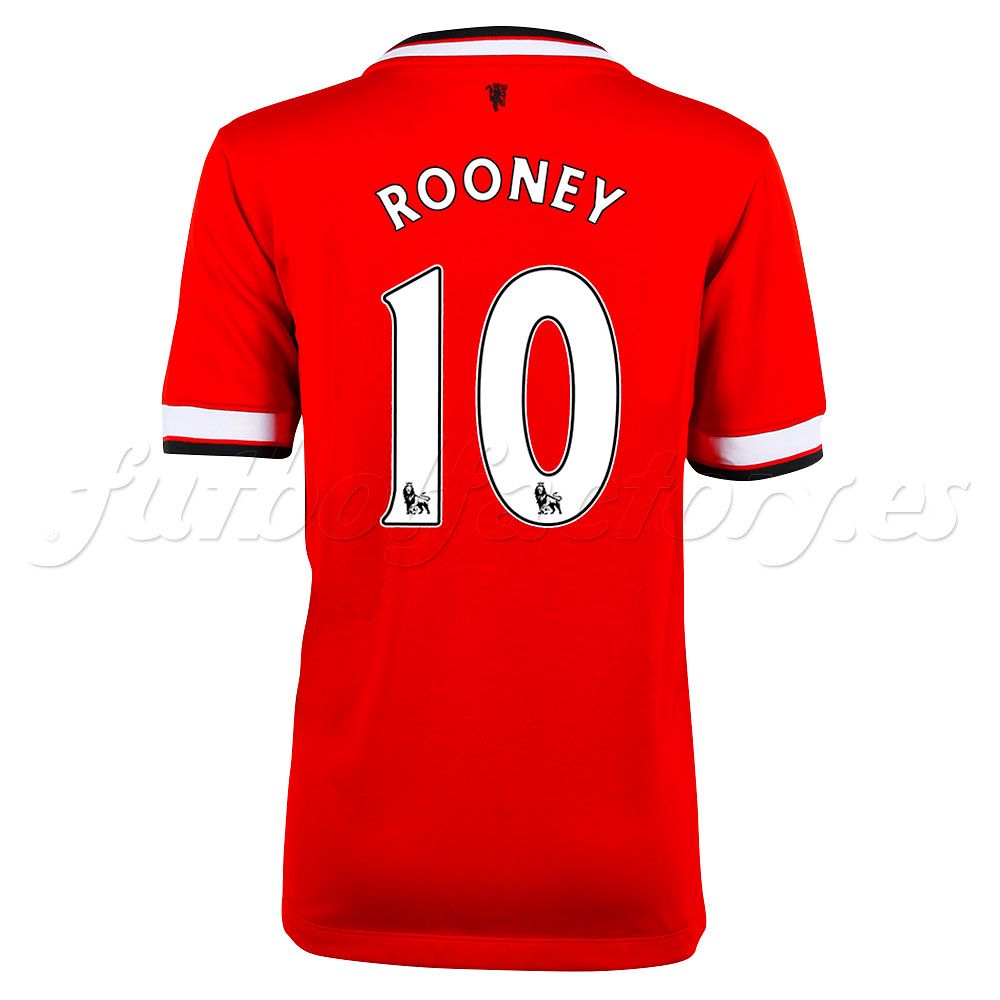 Camiseta Manchester United 1ª Rooney Junior 2014/2015 Rojo - Fútbol Factory