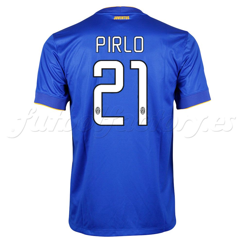 Camiseta Juventus 2ª Pirlo 2014/2015 Azul - Fútbol Factory