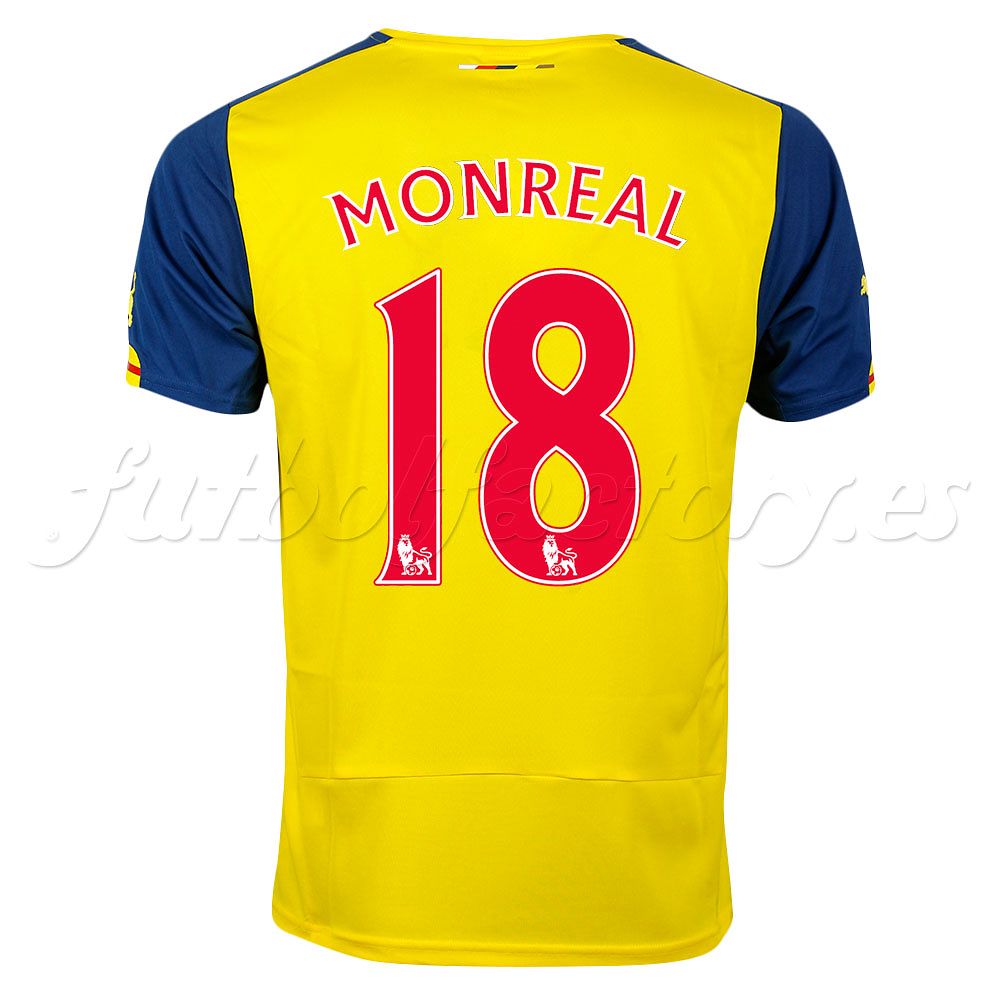 Camiseta Arsenal 2ª 2014/2015 Monreal - Fútbol Factory