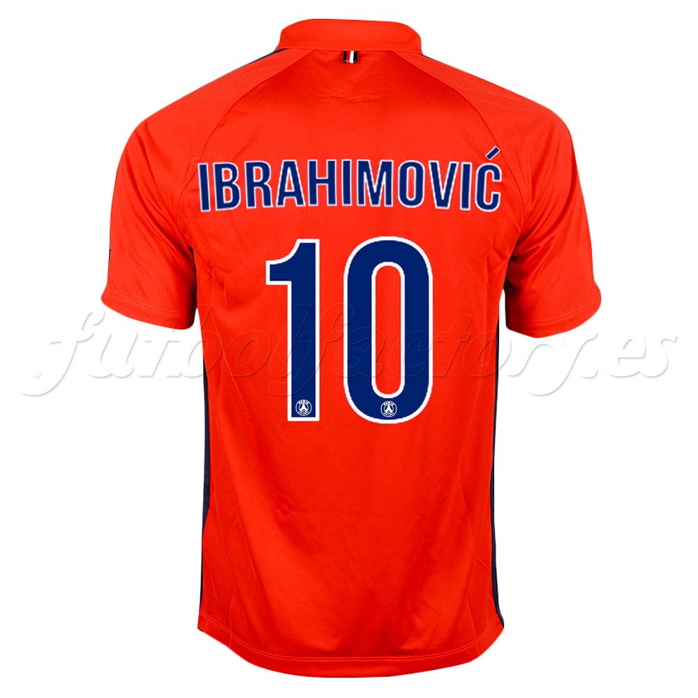 Camiseta PSG 3ª 2014/2015 Ibrahimovic Flash Rojo - Fútbol Factory