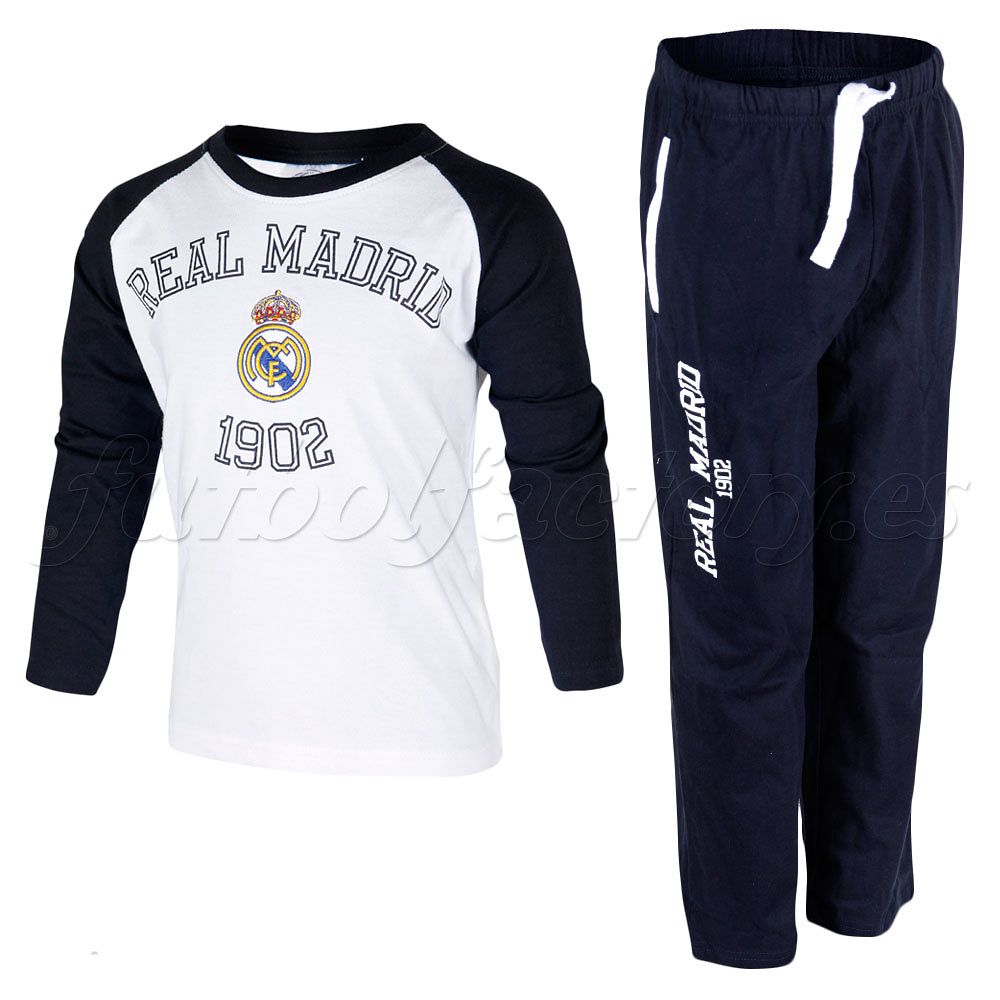 Pijama Real Madrid Junior Blanco Azul - Fútbol Factory