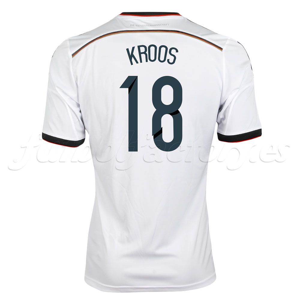Camiseta Alemania 1ª Kroos FIFA 2014 Blanco - Fútbol Factory