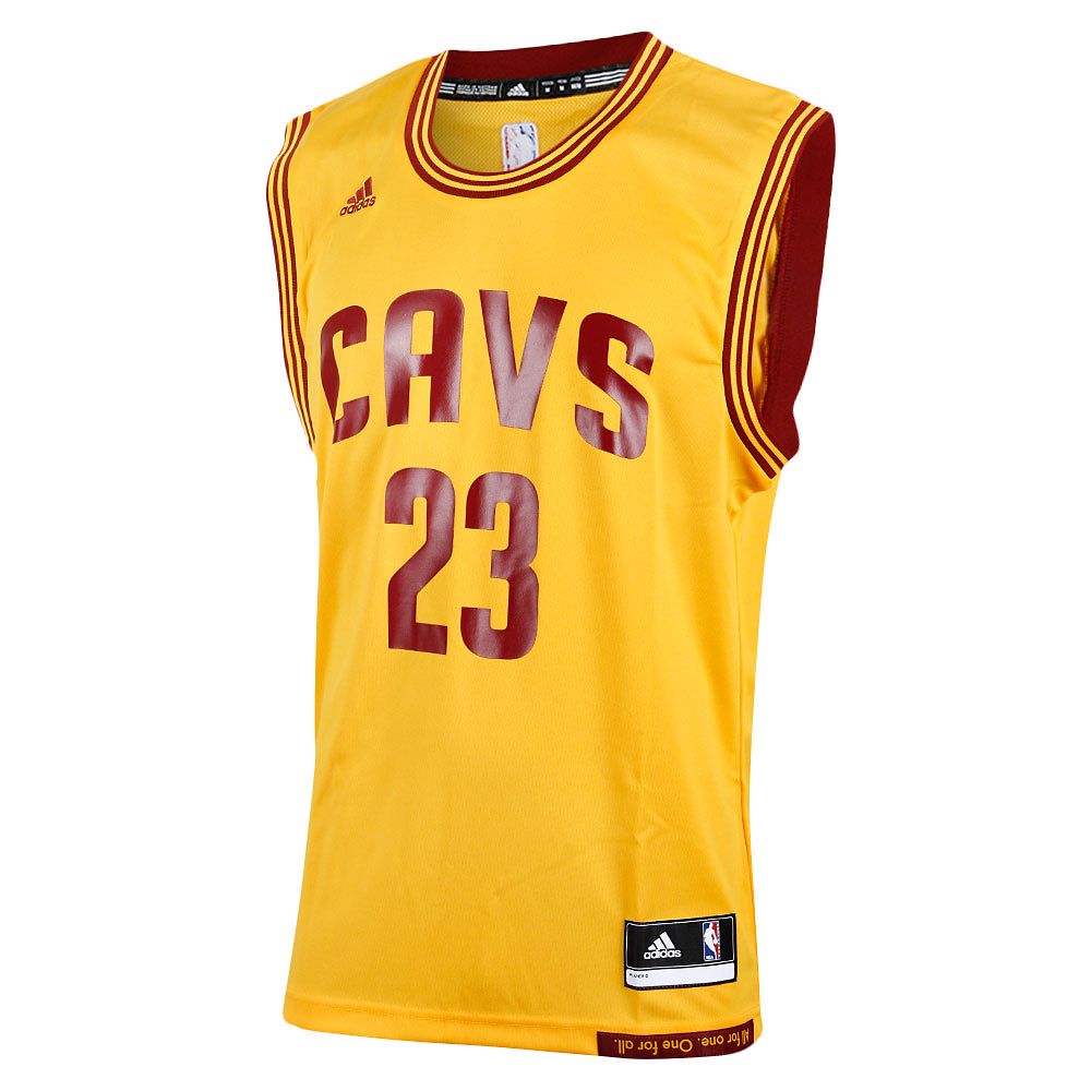 Camiseta 2ª NBA Cleveland James Amarillo - Fútbol Factory