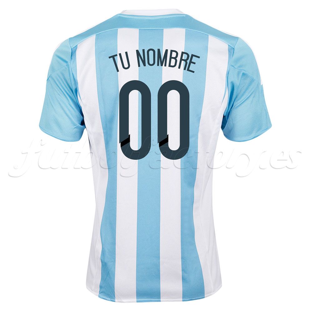 Camiseta 1ª Argentina Copa América 2015 Personalizado Azul - Fútbol Factory