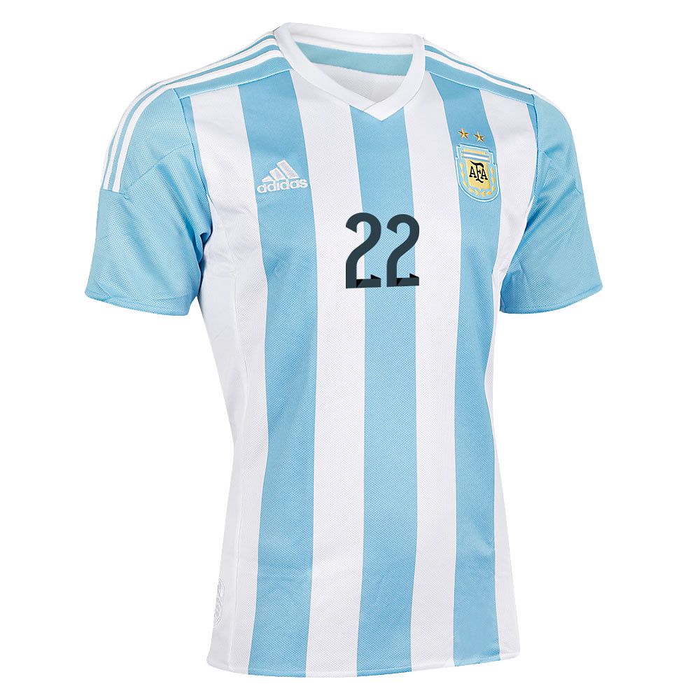 Camiseta 1ª Argentina Copa América 2015 Lavezzi Azul