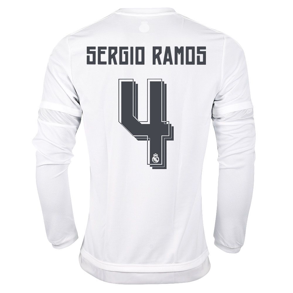 Camiseta 1ª Real Madrid 2015/2016 Sergio Ramos Manga Larga - Fútbol Factory