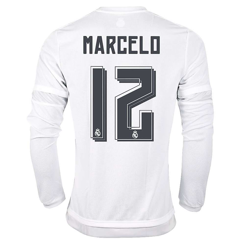 Camiseta 1ª Real Madrid 2015/2016 Marcelo Manga Larga
