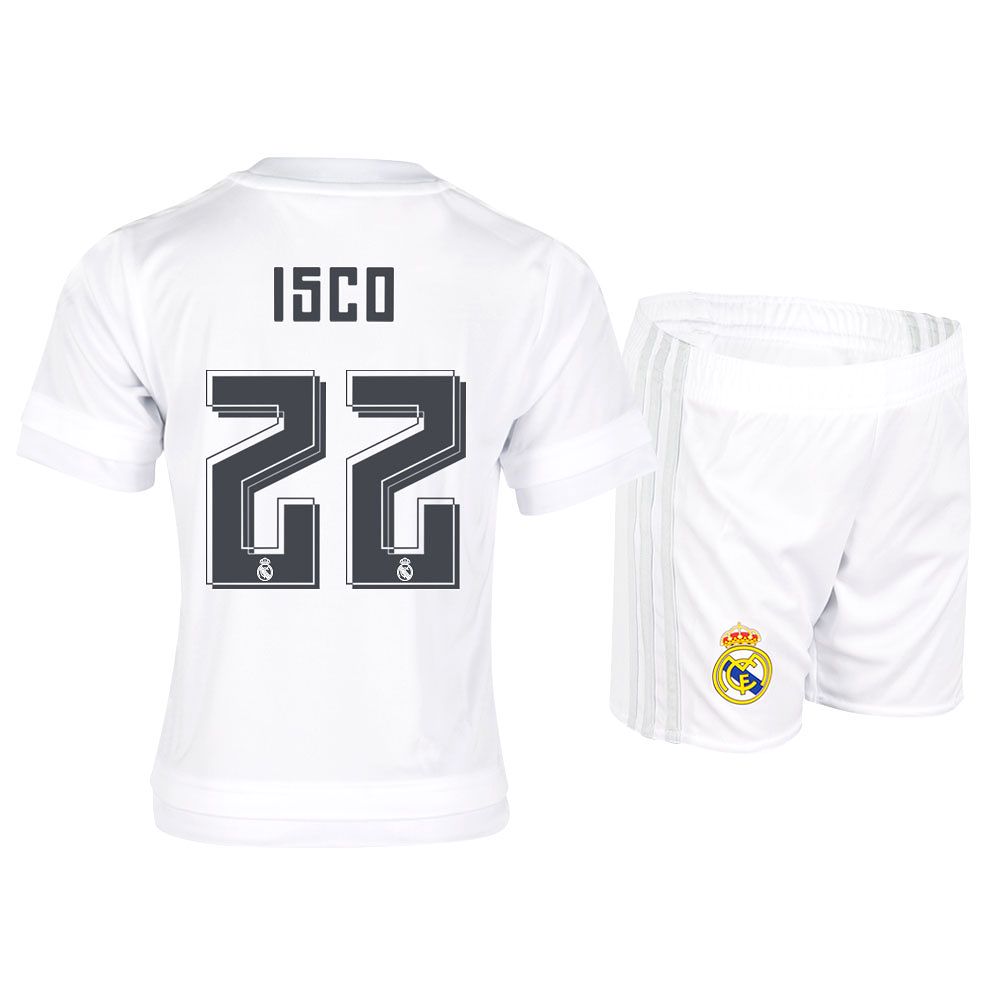 Conjunto 1ª Real Madrid 2015/2016 Isco Junior Blanco - Fútbol Factory