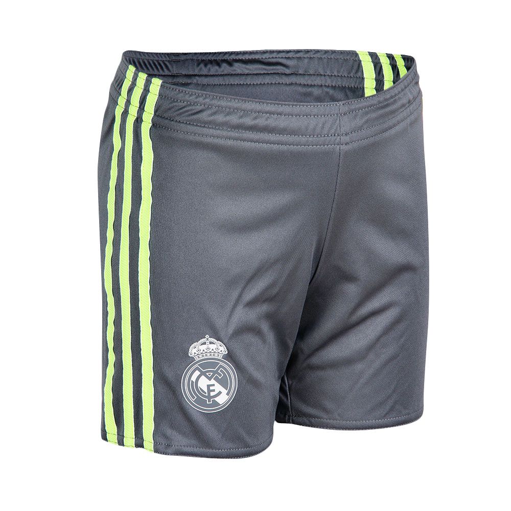 Conjunto 2ª Real Madrid 2015/2016 Junior Gris - Fútbol Factory