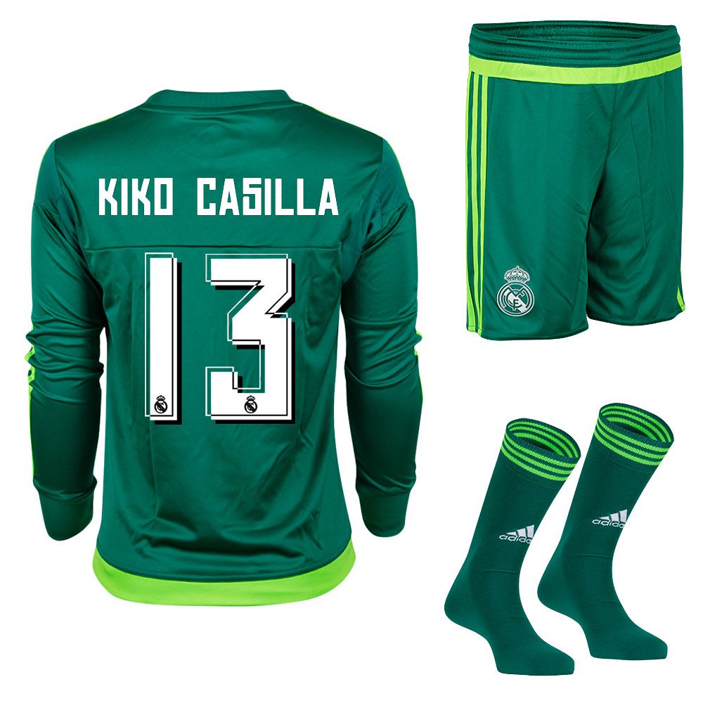 Conjunto 2ª Real Madrid 2015/2016 Kiko Casilla Portero Junior - Fútbol Factory