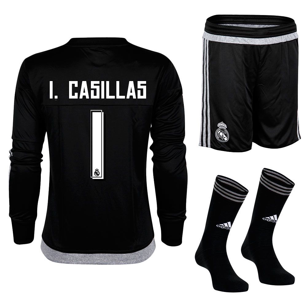 Conjunto 1ª Real Madrid 2015/2016 Casillas Portero Junior - Fútbol Factory