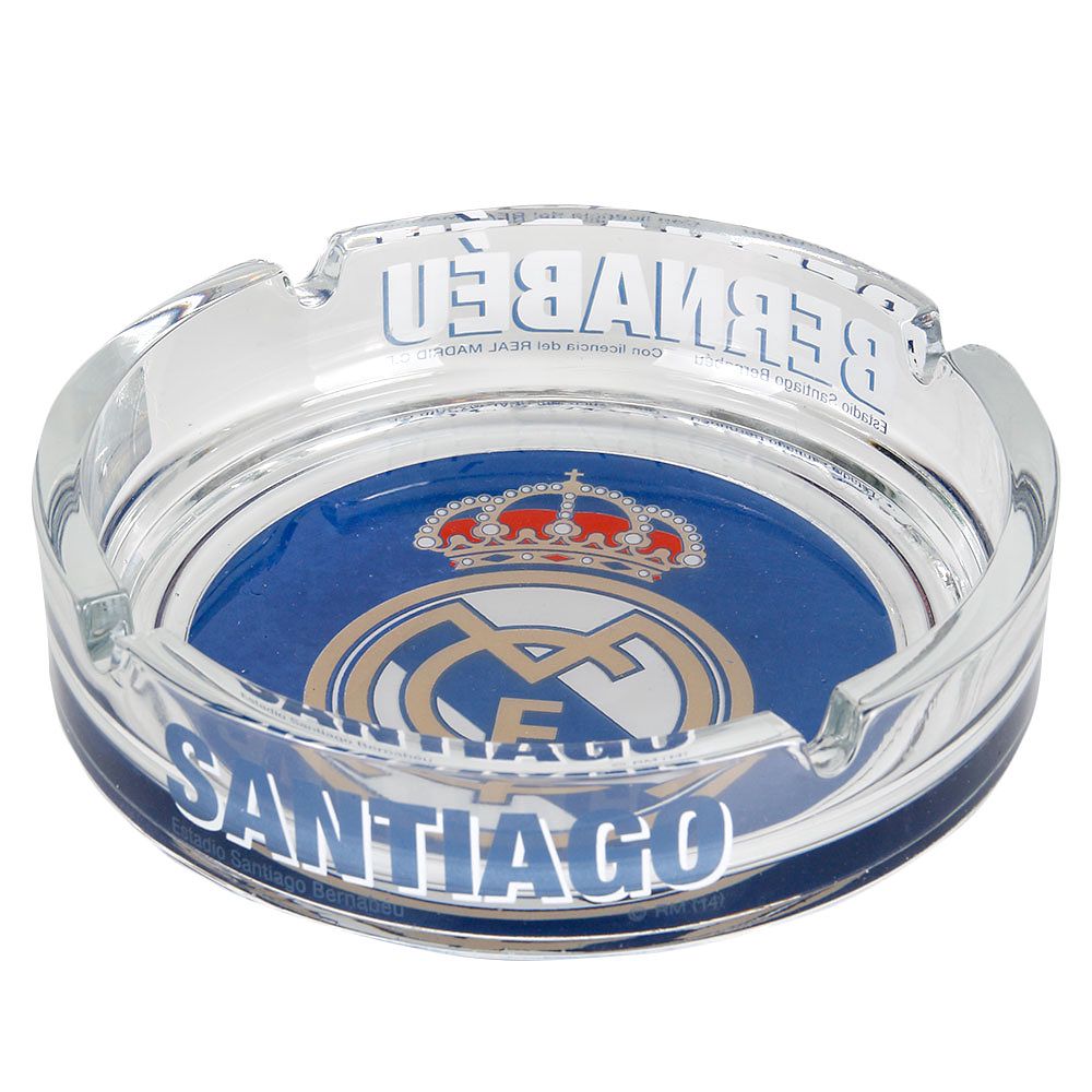 Cenicero Real Madrid Escudo Transparente - Fútbol Factory