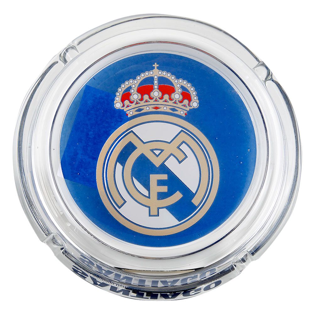 Cenicero Real Madrid Escudo Transparente - Fútbol Factory