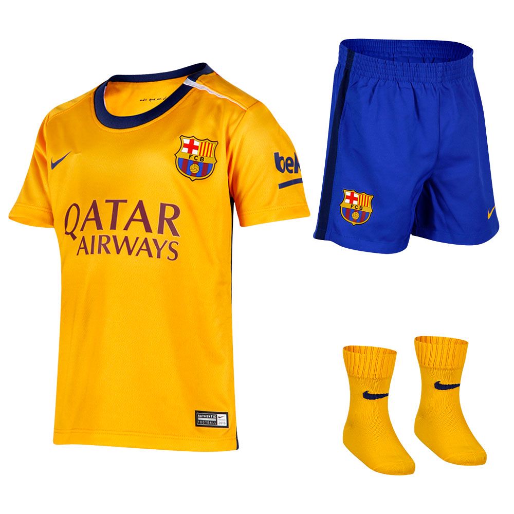 Conjunto 2ª FC Barcelona 2015/2016 Bebé - Fútbol Factory