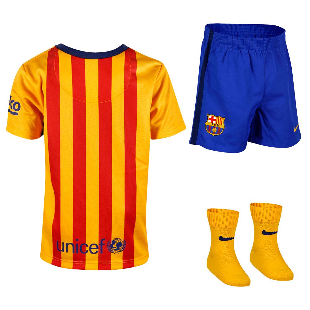 Conjunto 2ª FC Barcelona 2015/2016 Bebé - Fútbol Factory