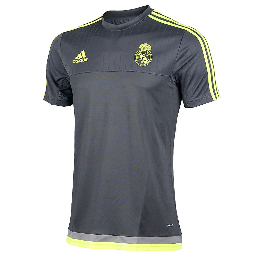 Camiseta Training Real Madrid 2015/2016 Mangas Gris  - Fútbol Factory