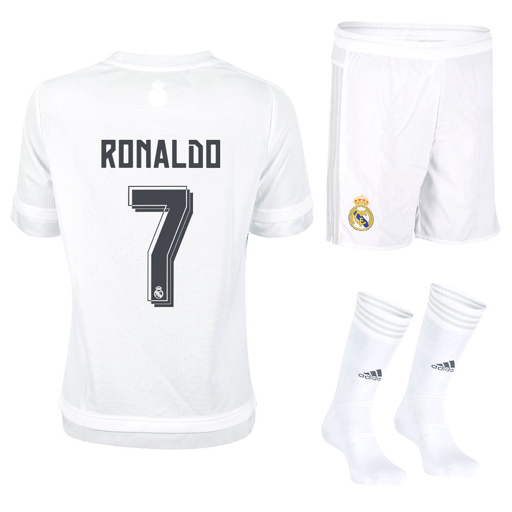 Conjunto 1ª Real Madrid 2015/2016 Ronaldo Junior - Fútbol Factory