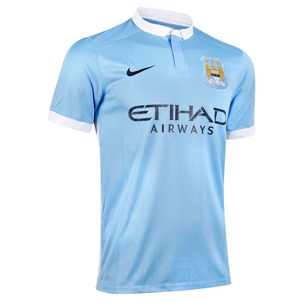 Camiseta 1ª Manchester City 2015/2016 Azul - Fútbol Factory