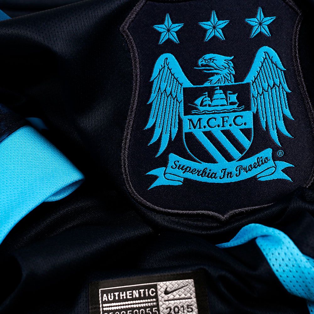 Camiseta 2ª Manchester City 2015/2016 Azul  - Fútbol Factory