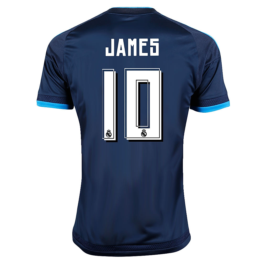 Camiseta 3ª Real Madrid 2015/2016 James UCL Azul - Fútbol Factory