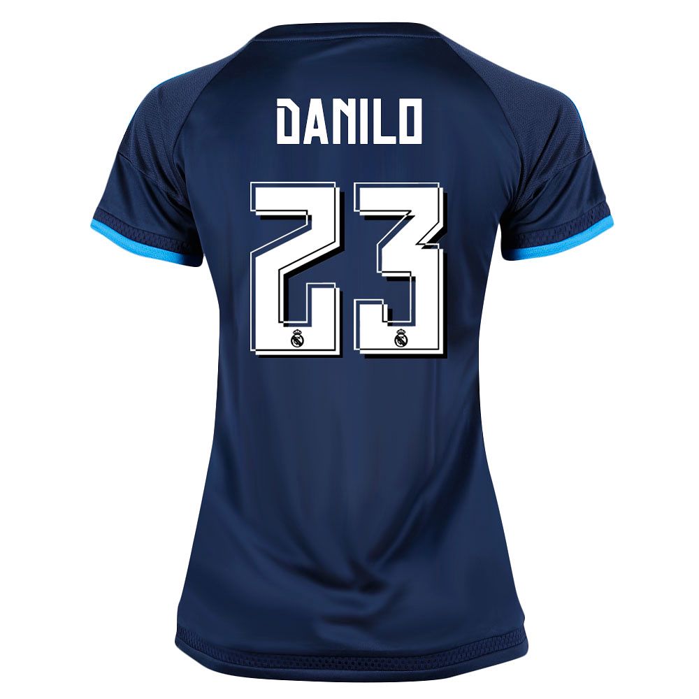 Camiseta 3ª Real Madrid 2015/2016 Danilo UCL Mujer Azul - Fútbol Factory