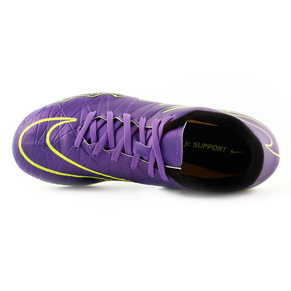 Botas de fútbol Hypervenom Phelon II AG Junior Morado  - Fútbol Factory