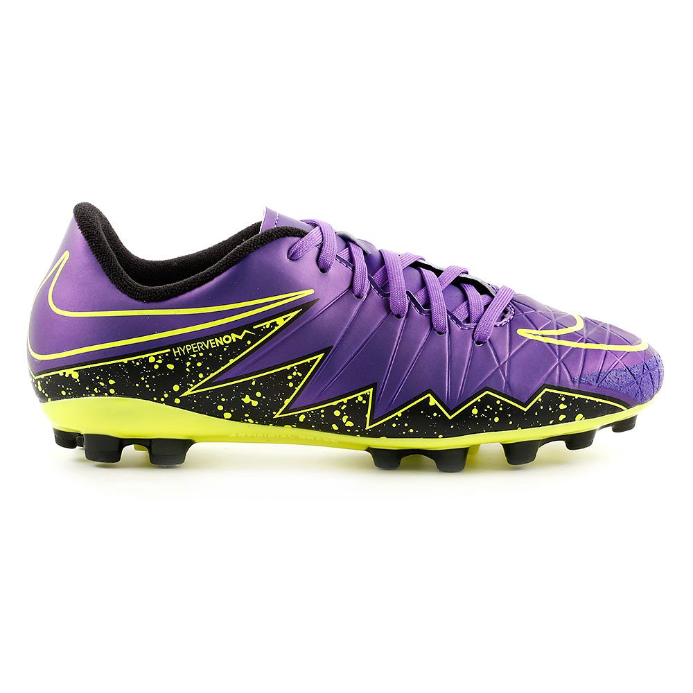Botas de fútbol Hypervenom Phelon II AG Junior Morado  - Fútbol Factory