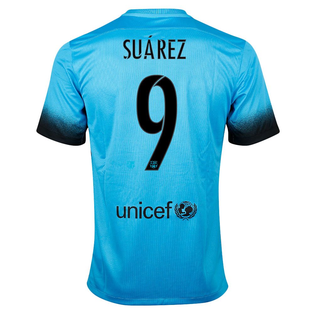 Camiseta 3ª FC Barcelona 2015/2016 Suárez UCL Azul - Fútbol Factory