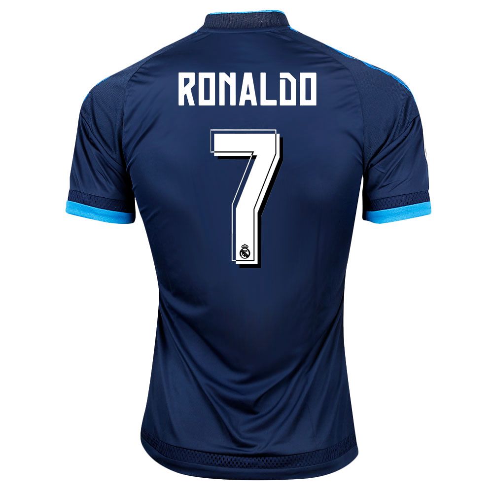 Camiseta 3ª Real Madrid 2015/2016 Ronaldo UCL Adizero Azul - Fútbol Factory
