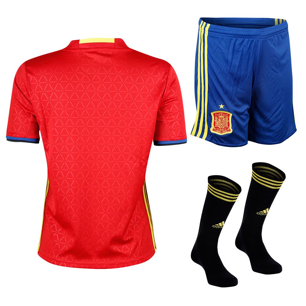 Conjunto 1ª España Eurocopa 2016 Junior Rojo - Fútbol Factory