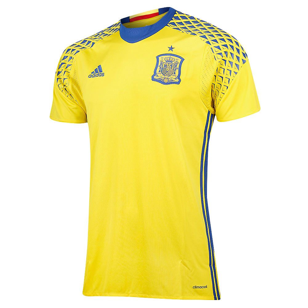 Camiseta 2ª España Eurocopa 2016 Portero Amarillo - Fútbol Factory