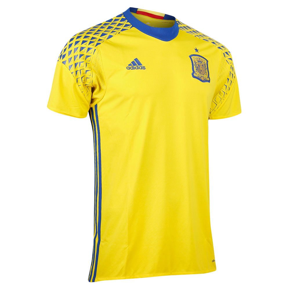 Camiseta 2ª España Eurocopa 2016 Portero Amarillo - Fútbol Factory