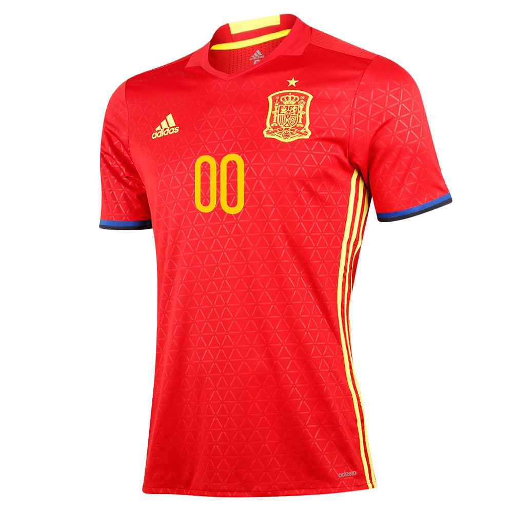 Camiseta 1ª España Eurocopa 2016 Authentique Personalizado Rojo - Fútbol Factory