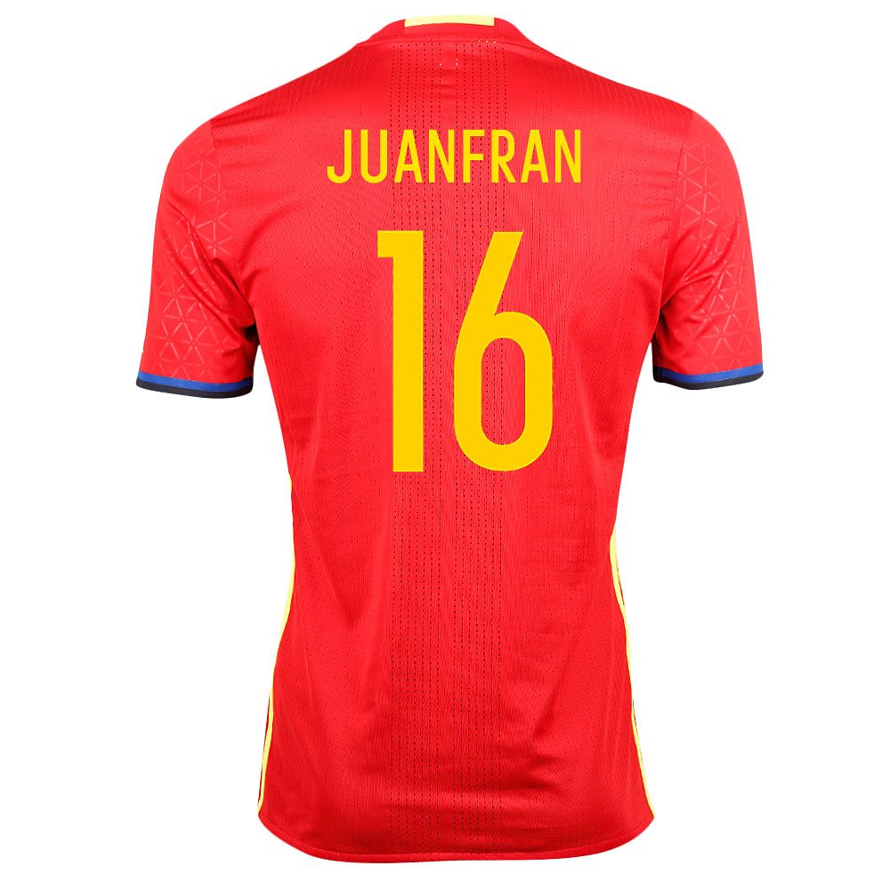 Camiseta 1ª España Eurocopa 2016 Authentique Juanfran Rojo - Fútbol Factory