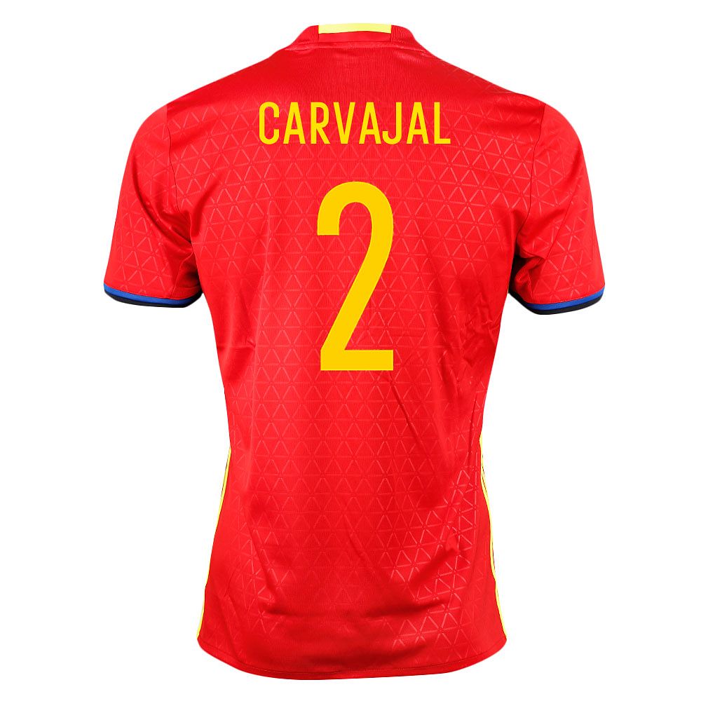 Camiseta 1ª España Eurocopa 2016 Carvajal Rojo - Fútbol Factory