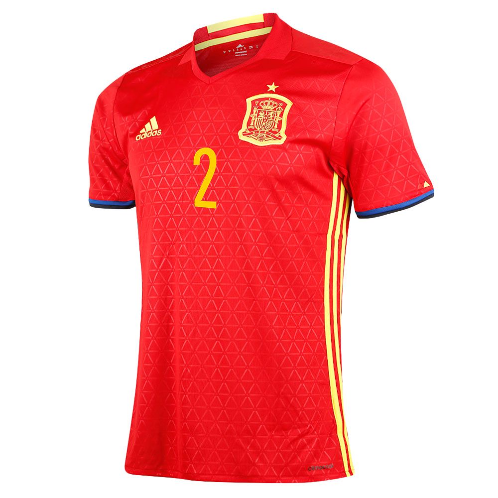 Camiseta 1ª España Eurocopa 2016 Carvajal Rojo - Fútbol Factory