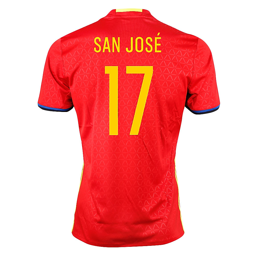 Camiseta 1ª España Eurocopa 2016 San José Rojo - Fútbol Factory