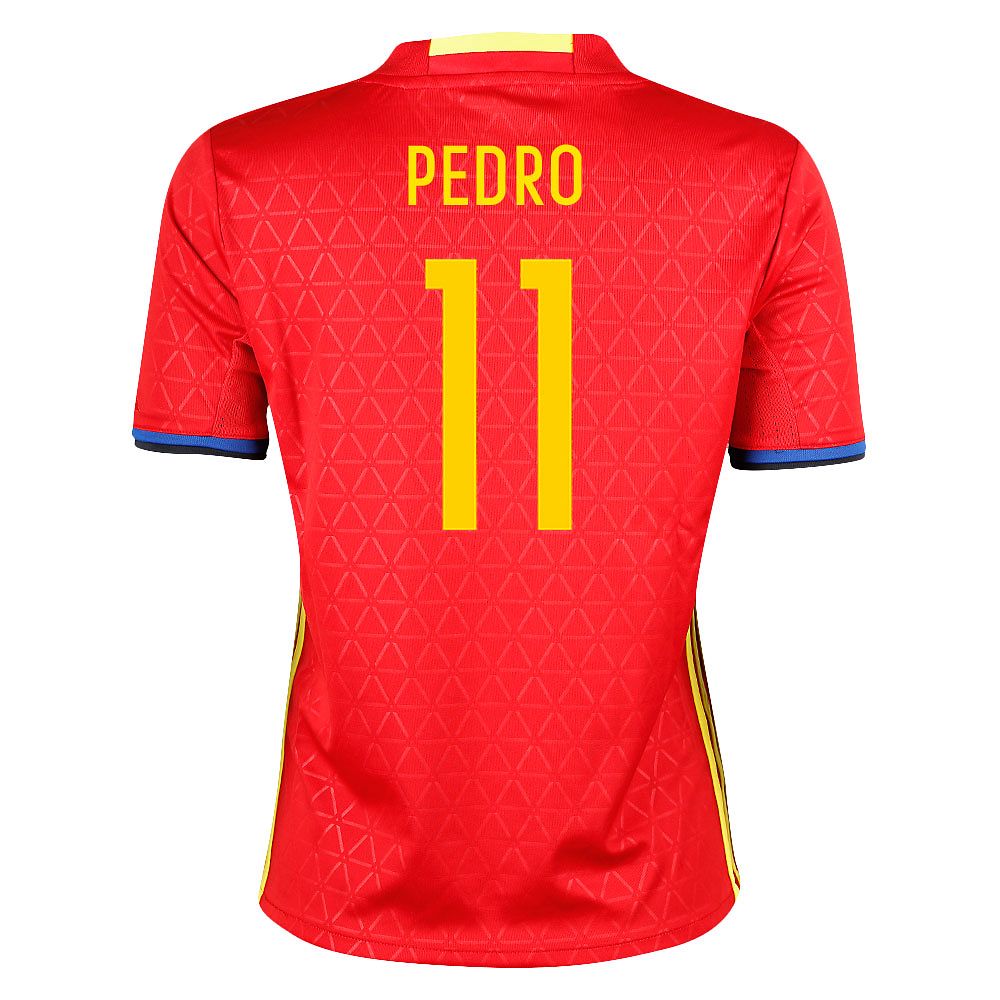 Camiseta 1ª España Eurocopa 2016 Pedro Junior Rojo - Fútbol Factory