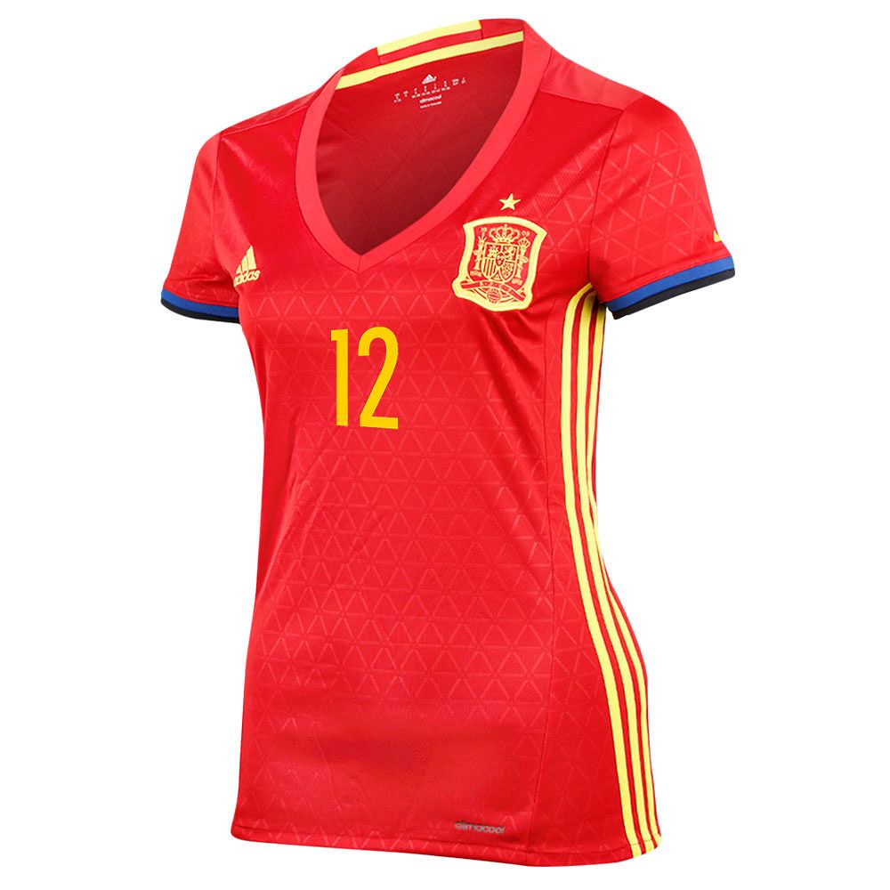 Camiseta 1ª España Eurocopa 2016 Nolito Mujer Rojo - Fútbol Factory